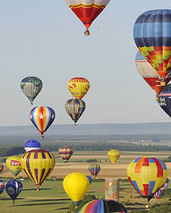 Vol en montgolfière - Le Mondial des Ballons à Chambley en 2021